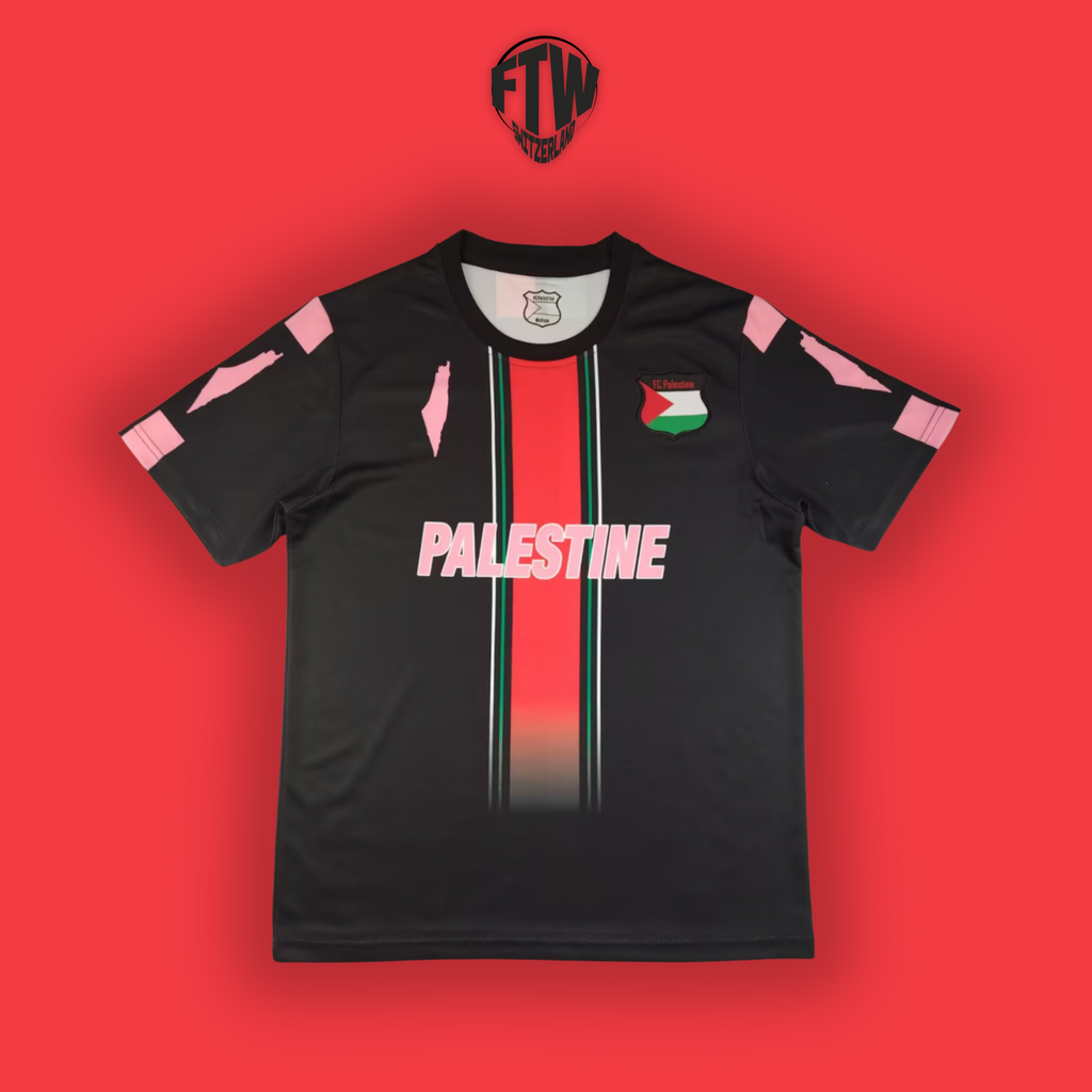 Palästina Trikot - Rot / Schwarz
